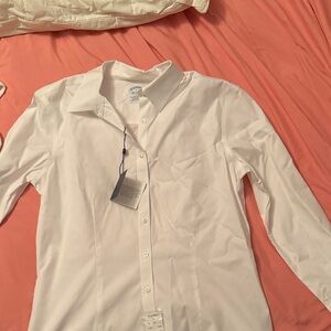 Brooks Brothers Women's White Button Down Shirt